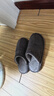 樸西棉拖鞋女秋冬季室內家居麂皮絨棉拖保暖情侶棉拖男 深灰 44-45 曬單實(shí)拍圖