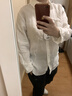 京東京造【亞麻襯衫】輕奢老錢(qián)風(fēng)襯衫女2026新款春秋高端襯衫長(cháng)袖白色 XS 曬單實(shí)拍圖