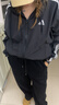 adidas寬松連帽夾克外套女裝阿迪達斯官方輕運動(dòng) 黑色/白   M 曬單實(shí)拍圖