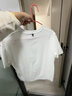 名創(chuàng  )優(yōu)品白色短袖男夏季純棉t恤純色基礎款男士體恤無(wú)性別半袖Z 白色 M 曬單實(shí)拍圖