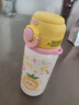 哈爾斯卡通保溫杯子316不銹鋼男女士大容量便攜吸管水瓶菠蘿耶耶630ML 曬單實(shí)拍圖