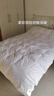 南極人100%羽毛被子冬季被芯 雙人空調被秋冬被6斤 200*230cm白色 曬單實(shí)拍圖