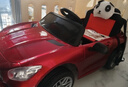 嬰兒童電動(dòng)車(chē)四輪寶寶玩具汽車(chē)可坐人男女小孩遙控車(chē)四驅充電童車(chē) 紅色四驅+遙控+搖擺+早教+皮座 12V防爆大電瓶 曬單實(shí)拍圖