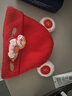 9i9嬰兒帽子紅色馬年過(guò)年寶寶毛線(xiàn)帽兒童春秋季護耳帽新年福馬0-2歲 曬單實(shí)拍圖