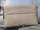 百麗女包真牛皮質(zhì)感單肩包送禮OL通勤小方包M8605DX5 灰色 曬單實(shí)拍圖