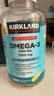 KirkLand柯克蘭 深海魚(yú)油1300mg 330粒 高濃縮Omega-3歐米茄3膠囊 加拿大 DHA+EPA 多重養護 | 330粒*1瓶 曬單實(shí)拍圖