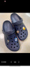 卡駱馳（CROCS）洞洞鞋貝雅卡駱班輕便耐磨一腳蹬休閑鞋|205089 黑色/白色-066 41 /42(260mm) 曬單實(shí)拍圖