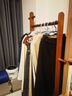 棲音閣實(shí)木掛衣架落地式臥室衣帽架家用房間室內加厚加粗辦公室衣服掛架 曬單實(shí)拍圖