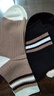 貓人6雙女士襪子女夏季撞色抽條純棉中筒襪吸汗防臭學(xué)院風(fēng)ins潮條紋襪 曬單實(shí)拍圖