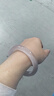 中國珠寶（Sino gem）新款精品白色貓眼石小眾高冰感白手鐲時(shí)尚瑪瑙飾品白月光玉髓玉鐲 高冰 貓眼蜜桃粉    圈口56-58   曬單實(shí)拍圖