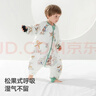 貝肽斯嬰兒睡袋秋冬恒溫兒童分腿睡袋嬰幼兒防踢被單導防濕冷雙層 熊熊S 曬單實(shí)拍圖