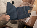 Lee26春夏新品懶懶褲428舒適直筒牛仔褲深藍色女 深藍色 30 曬單實(shí)拍圖