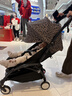 Stokke【楊佑寧同款】YOYO3 6+ 全能型推車(chē)折疊遛娃輕便嬰兒車(chē)可坐可躺 【狂野系列】YOYO3 6+豹紋坐墊 黑色車(chē)架 曬單實(shí)拍圖