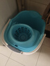 茶花 拖把桶清潔桶手壓拖布墩布擠水桶拖擰干水桶居家好用手提拖地桶 天空藍 曬單實(shí)拍圖
