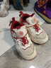 安踏兒童運動(dòng)鞋女大童棉花糖2旋鈕扣休閑鞋老爹鞋線(xiàn)下同款322618801 象牙白/丹霞紅-6 34 曬單實(shí)拍圖