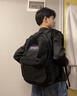 JANSPORT杰斯伯雙肩包初高中學(xué)院風(fēng)jansport大學(xué)生書(shū)包電腦背包男女款潮流 黑色【掃碼驗證】+隔層+側袋 曬單實(shí)拍圖