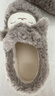 名創(chuàng  )優(yōu)品（MINISO）羊咩咩棉拖鞋女秋冬包跟家居室內厚底月子毛毛拖鞋深灰包跟38-39 曬單實(shí)拍圖