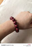 石玥珠寶高含量紫金朱砂手串本命年護身符轉運珠手鏈男女士款禮物14mm 曬單實(shí)拍圖