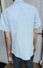羅蒙（ROMON）純棉短袖襯衫男夏季全棉有口袋半袖寸男士粗布長(cháng)袖牛津紡休閑襯衣 0821淺藍色短衣衣袖 L 108斤-128斤 曬單實(shí)拍圖