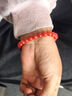 石玥珠寶精品7-8mm涼山南紅瑪瑙手串本命年轉運珠手鏈男女士款禮物 曬單實(shí)拍圖