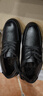 稻草人秋冬款保暖商務(wù)休閑皮鞋男士正裝鞋德比鞋婚鞋 黑色加絨 39 曬單實(shí)拍圖