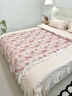 睡寐家紡法式浪漫少女心全棉四件套公主風(fēng)純棉蕾絲邊花卉被套床單床笠床品 花語(yǔ)-肉粉色 1.8m 床單款 四件套-被套200*230cm 曬單實(shí)拍圖