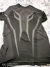 Monster Guardians健身衣男 馬年限定一體編織四維拉伸5A抗菌吸濕速干輕薄緊身衣 Black&Grey 黑灰 M 曬單實(shí)拍圖