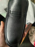蜘蛛王男士皮鞋一腳蹬春秋商務(wù)休閑皮鞋真皮中老年爸爸鞋 48475 黑色 42 曬單實(shí)拍圖