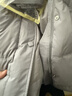 香影灰色連帽羽絨服女2025冬季新款系帶收腰90白鴨絨拼接保暖外套 中灰 XL 170/92A/125-140斤 曬單實(shí)拍圖