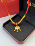 中國黃金（CHINA GOLD）黃金項鏈男女款足金平安鎖系列吊墜寶寶嬰兒滿(mǎn)月周歲生日禮物 【定制克重 單拍不發(fā)】 曬單實(shí)拍圖