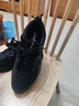 特步男子跑步鞋運動(dòng)鞋輕便減震春夏季防潑水革面跑鞋黑色 曬單實(shí)拍圖