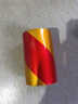 FANCYCHIC10CM20厘米30公分寬黑黃紅白反光膜警示膠帶交通安全警示反光貼紙 5CM寬黑黃斜紋加厚款 20米一卷(高亮防水款) 曬單實(shí)拍圖