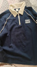 左西男童長(cháng)袖t恤2026新款學(xué)院風(fēng)POLO衫兒童男孩大童打底春 藏青色 140 曬單實(shí)拍圖