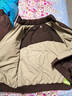 蕉下（beneunder）氣絨夾克外套新款夾棉棉衣菱格美式飛行員保暖似羽絨輕薄棉服 秋巖棕 L 曬單實(shí)拍圖