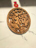 東陽(yáng)木雕香樟木雕掛件實(shí)木鏤空雕刻工藝品中式餐廳客廳壁掛擺件 27公分平安富貴福 曬單實(shí)拍圖