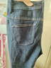 太平鳥(niǎo)女裝牛仔褲超模褲高腰微喇修身喇叭馬蹄長(cháng)褲D 牛仔深藍 XL 曬單實(shí)拍圖