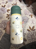 迪士尼（Disney）兒童保溫杯316不銹鋼吸管直飲水杯幼兒園小學(xué)生雙飲水壺綠米奇 曬單實(shí)拍圖