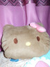 kt抱枕可愛(ài)卡通毛絨玩偶公仔凱蒂貓靠枕靠墊女辦公室午睡枕頭 黑皮粉蝴蝶結凱凱貓靠枕 40cm0.36kg 曬單實(shí)拍圖