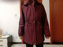 俞兆林（YUZHAOLIN）洋氣媽媽春秋高貴薄外套2025新款中年婦女大碼上衣中老年秋裝風(fēng)衣 酒紅色 XL 建議110斤以下 曬單實(shí)拍圖