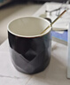 幾物森林 恒溫杯生日禮物送女友男友咖啡杯恒溫杯墊員工伴手禮保溫杯 黑色 曬單實(shí)拍圖
