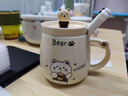品喻（PINYU）杯子陶瓷馬克杯咖啡杯高顏值帶蓋勺創(chuàng  )意水杯茶杯男女家居館卡通熊 曬單實(shí)拍圖