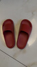 樸西香蕉船涼拖鞋女士浴室不易滑居家室內四季情侶拖鞋男 紅色 39-40 曬單實(shí)拍圖