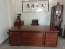 奧森銘實(shí)木老板桌辦公桌新中式總裁桌董事長(cháng)辦公室家具高檔大班臺定制 2.0米老板桌 【北美白蠟木】 曬單實(shí)拍圖