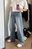 DEREK JEFF 戴里克.杰夫寬松直筒牛仔褲男生2026秋冬新款闊腿休閑長(cháng)褲大碼 寬松闊腿褲682款 28 95-110斤 曬單實(shí)拍圖