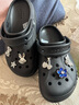 卡駱馳（CROCS）貝雅云彩女士洞洞鞋休閑鞋|208186 黑色-001    35 (220mm)   曬單實(shí)拍圖