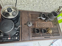 唐豐茶具套裝家用高檔茶臺燒水壺一體茶盤(pán)陶瓷泡茶壺茶杯全套喬遷禮物 【爆款】煙雨茶盤(pán)+紫砂舍得自動(dòng)11頭配茶葉罐 曬單實(shí)拍圖