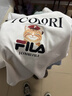FILA 斐樂(lè )官方情侶短袖T恤2026夏男女休閑寬松純棉上衣貓咪針織t恤 曬單實(shí)拍圖