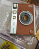 富士（FUJIFILM）立拍立得instax mini EVO拍立得相機升級款 minievo一次成像復古 mini EVO棕色 (90%用戶(hù)選擇) 標配+10相紙+32G卡+讀卡器+殼 曬單實(shí)拍圖