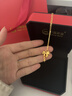 中國黃金（CHINA GOLD）黃金項鏈女足金蝴蝶結在逃公主吊墜生日情人節禮物送女友老婆 足金蝴蝶結流蘇吊墜約0.6g贈銀鏈 曬單實(shí)拍圖