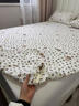 南極人（Nanjiren）床笠1.5米x2米三件套加厚可裸睡床罩學(xué)生宿舍卡通床墊罩保護套件 淺糯-豹紋新新【A類(lèi)面料 親膚透氣 舒適裸睡】 【床笠三件套】150x200cm床笠+枕套一對 曬單實(shí)拍圖
